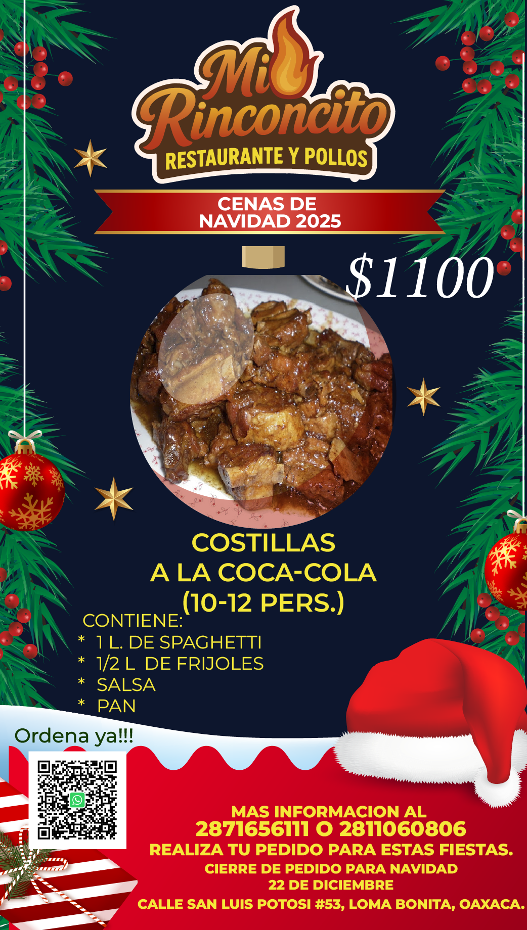 Costillas de cerdo a la Coca-Cola