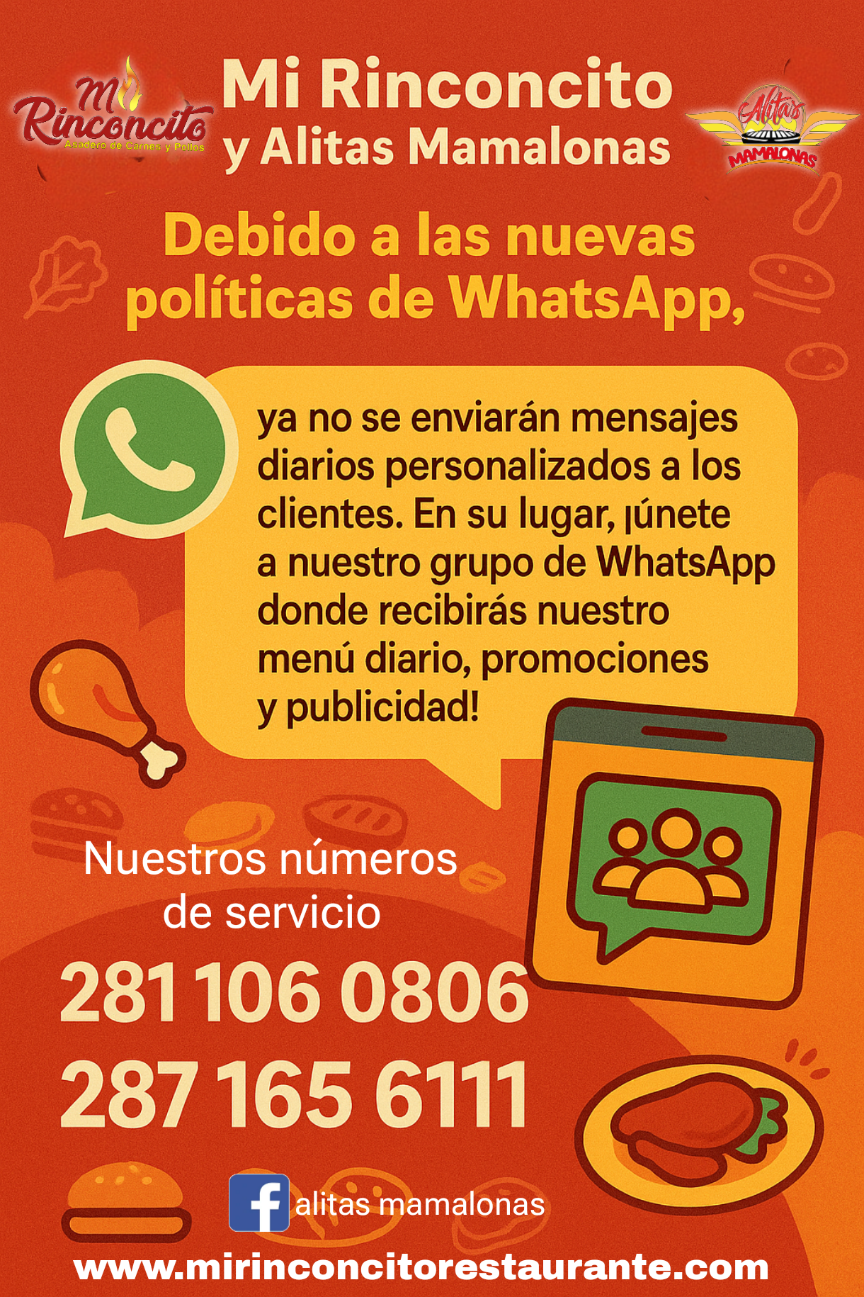 Cambio de numero