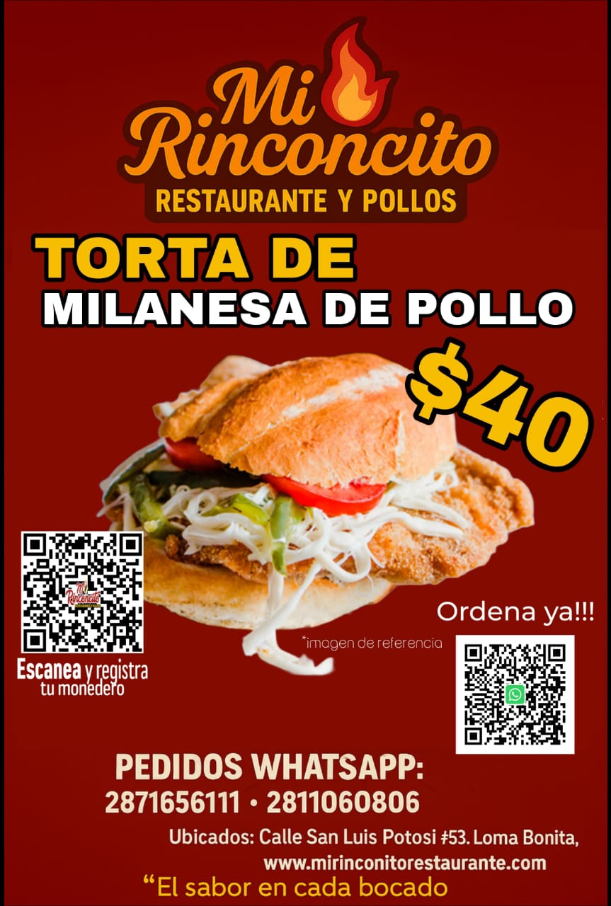Tortas de milanesa de pollo